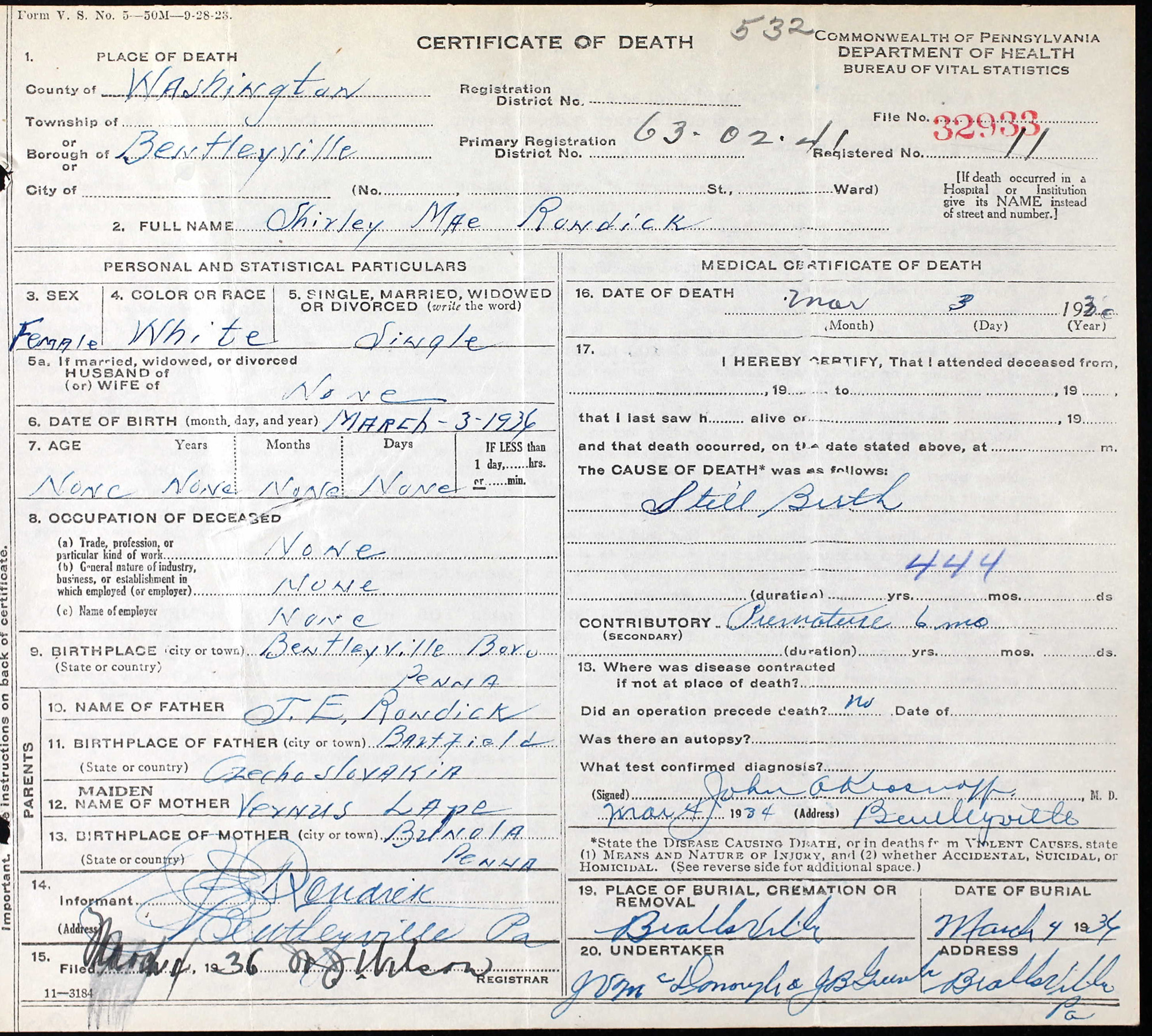 Shirley Mae Rondick